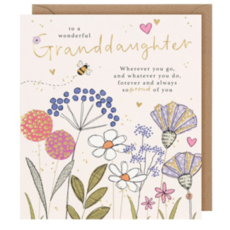 Needle and Thread Granddaughter Birthday Card