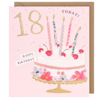 Pink Lemonade Cake 18th Birthday Card