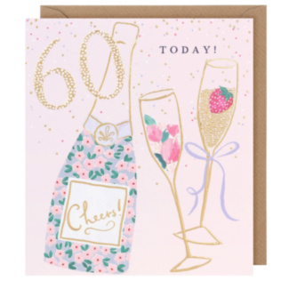 Pink Lemonade Cheers! 60th Birthday Card