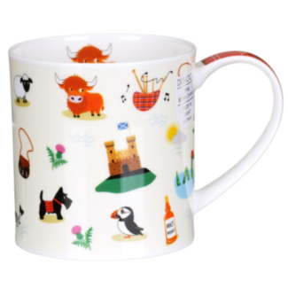 Highland Hoots Orkney Shape Mug