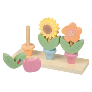 Flower Pots Wooden Stacking Toy