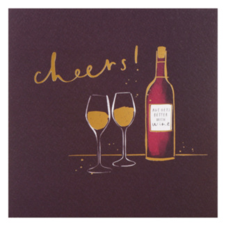 Vanilla ‘Wine’ Birthday Card
