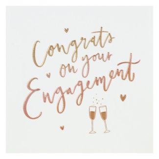 Cloud Nine Bubbly Engagement Card