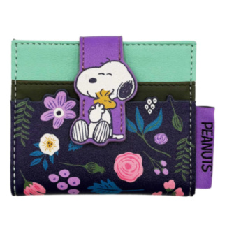 Peanuts Floral Foldover Card Wallet