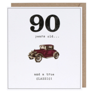 Etched 90 True Classic Birthday Card