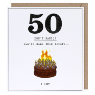 Etched 50 You’ve Done This Before Birthday Card