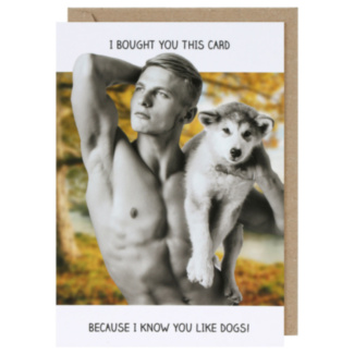 Rib Ticklers I Know You Like Dogs Greetings Card