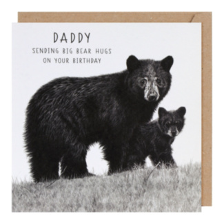 Life In Pencil Big Bear Hugs Daddy Birthday Card