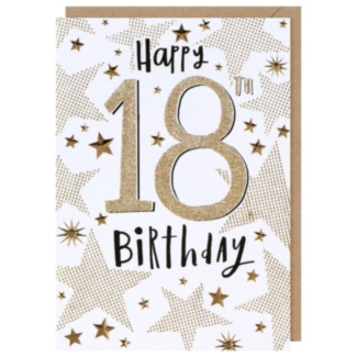 Bijou Stars 18th Birthday Card
