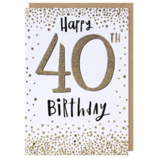 Bijou Confetti 40th Birthday Card