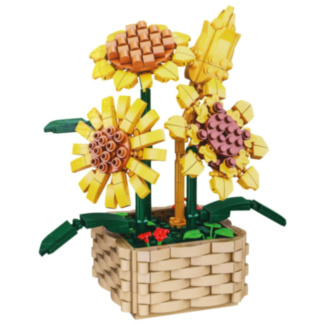 Florist Sunflower Plant 550 Piece Building Block Set