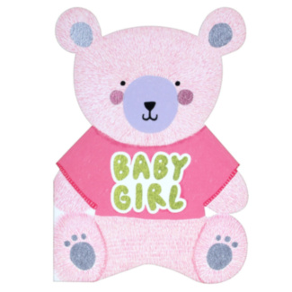 Bear ‘Baby Girl’ New Baby Card