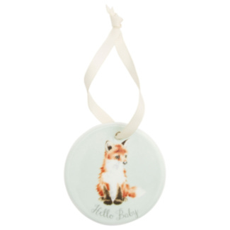 Little Wren ‘Hello Baby’ Hanging Ornament