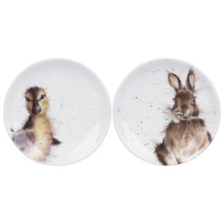Bunny & Duckling Set of Two Coupe Plates