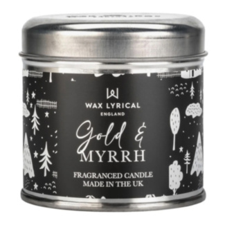 Wax Lyrical Christmas Village Gold & Myrrh 170g Tin Candle