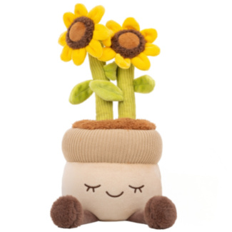 Lauren Sunflower 12” Potted Plant Plush