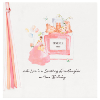 Sparkling Granddaughter Luxury Birthday Card
