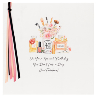 Fabulous 40 Luxury Birthday Card