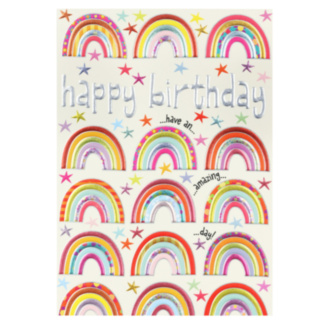 Rise & Shine ‘Rainbow and Stars’ Birthday Card