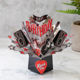 ‘Birthday Rock’ 3D Pop Up Card