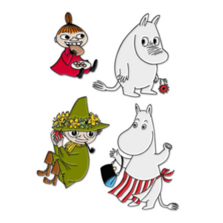 Set of 4 Pin Badges