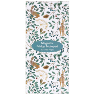 Dee Hardwicke Hares & Berries Magnetic Fridge Notepad