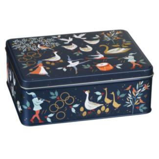 12 Days of Christmas Deep Rectangular Tin