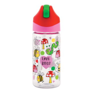 Love Bugs Drinks Bottle With Straw