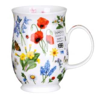 Wild Flowers Poppy Suffolk Shape Mug
