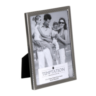 Silver-Plated Narrow Edge Bobble Photo Frame 4x6