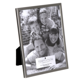 Silver-Plated Narrow Edge Bobble Photo Frame 6x8
