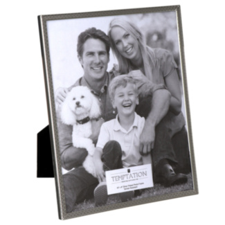 Silver-Plated Narrow Edge Bobble Photo Frame 8x10