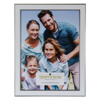 White Edged Photo Frame 6x8