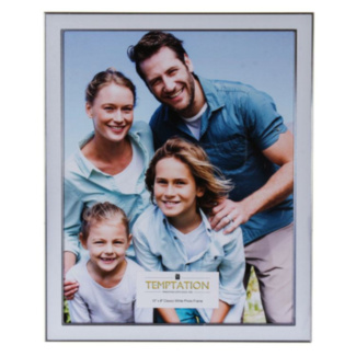 White Edged Photo Frame 8x10