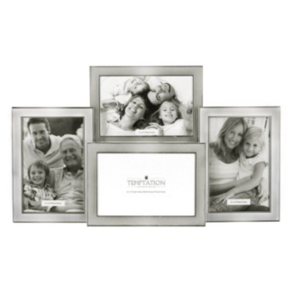 Silver Edged Collage Photo Frame 4 6x4