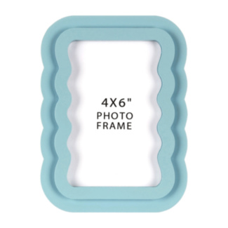 Blue Wavy Frame 4x6