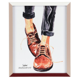 Taupe Colour Block Edge Photo Frame 8x10