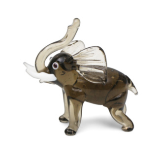 Glass Grey Elephant