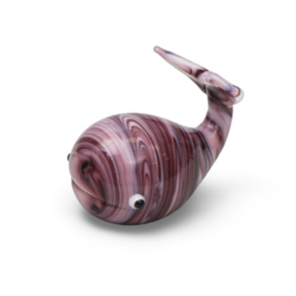 Glass Purple Whale