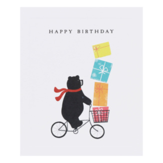 ‘Bear On Bicycle’ Birthday Card