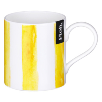 Lemon Stripes Fine Bone China Mug