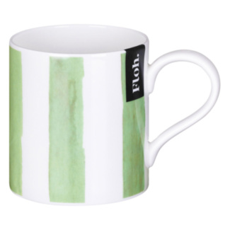 Olive Stripes Fine Bone China Mug
