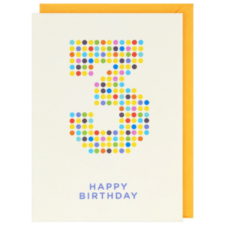 Tiny & Terrific 3rd Birthday Card