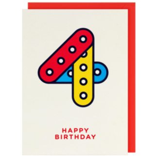 Tiny & Terrific 4th Birthday Card