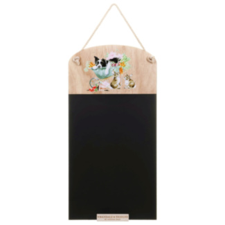 ‘Sleeping On The Job’ Dog & Rabbits Chalkboard