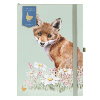 'The Waiting Game' Fox Luxury A5 Notebook