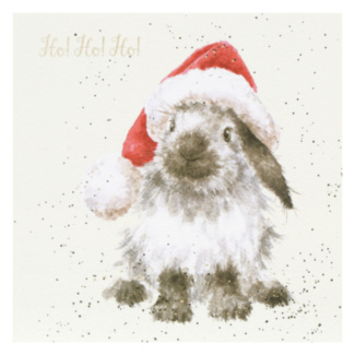 ‘Ho! Ho! Ho!’ Rabbit Christmas Card 