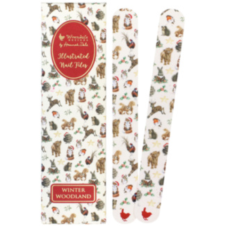 ‘Winter Woodland’ Countryside Animals Nail File Duo