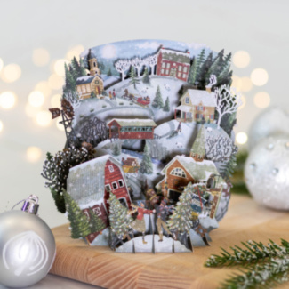 Christmas Folk 3D Christmas Card