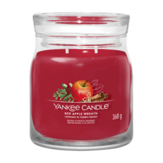 Red Apple Wreath Signature Medium Jar Candle